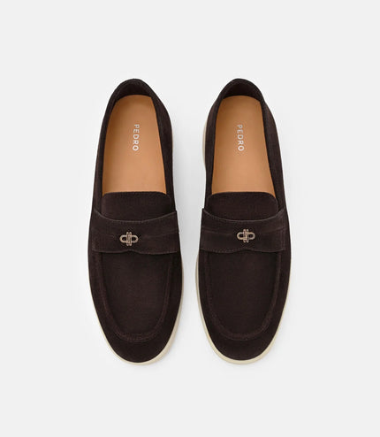 Roam Suede Driving Shoes - Espresso Brown Suede