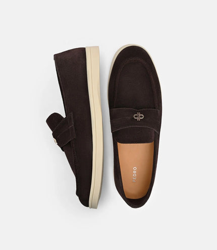 Roam Suede Driving Shoes - Espresso Brown Suede