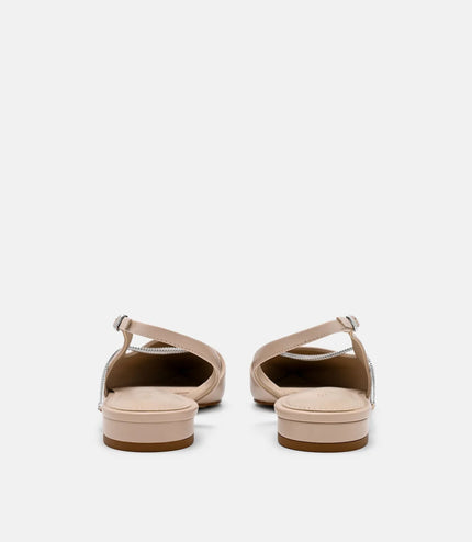 Marland Leather Ballerina Flats - Nude