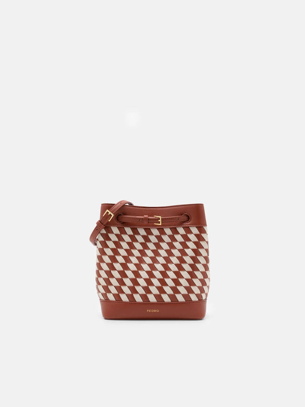 Loli Woven Bucket Bag - Multi Weave