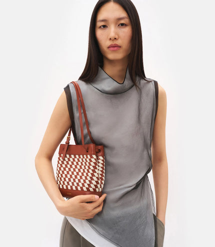 Loli Woven Bucket Bag - Multi Weave