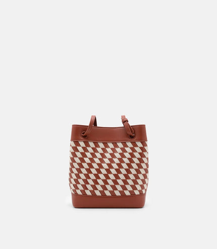 Loli Woven Bucket Bag - Multi Weave