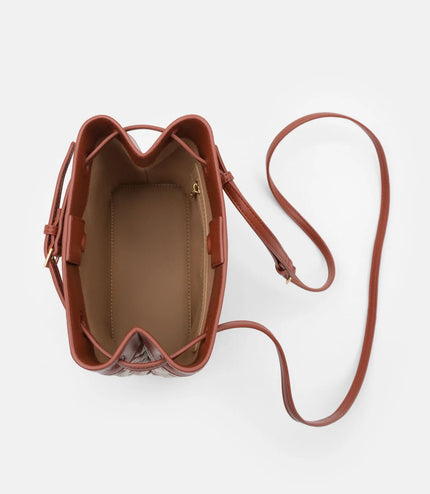Loli Woven Bucket Bag - Multi Weave