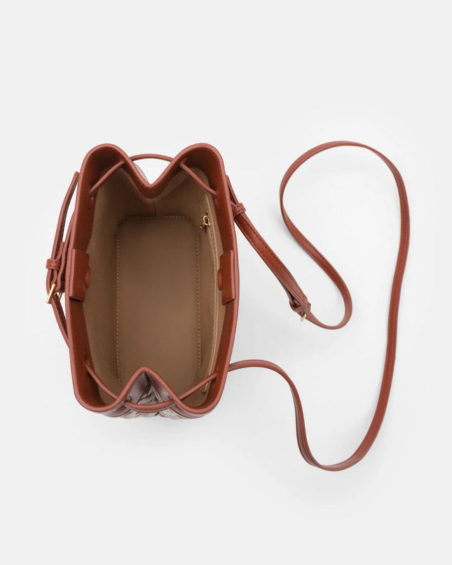 Loli Woven Bucket Bag - Multi Weave