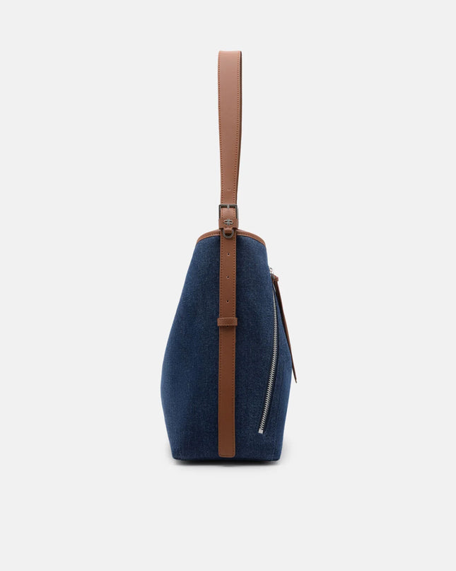 Kristen Denim Hobo Bag - Blue Denim