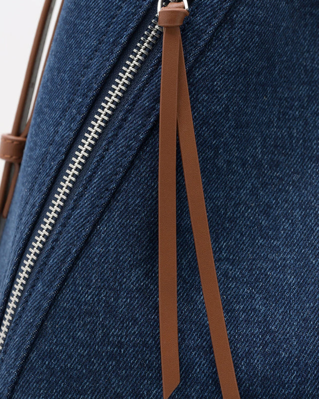 Kristen Denim Hobo Bag - Blue Denim
