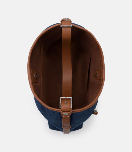 Kristen Denim Hobo Bag - Blue Denim
