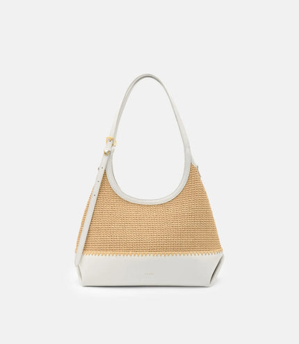 Saskia Raffia Hobo Bag - Natural Raffia