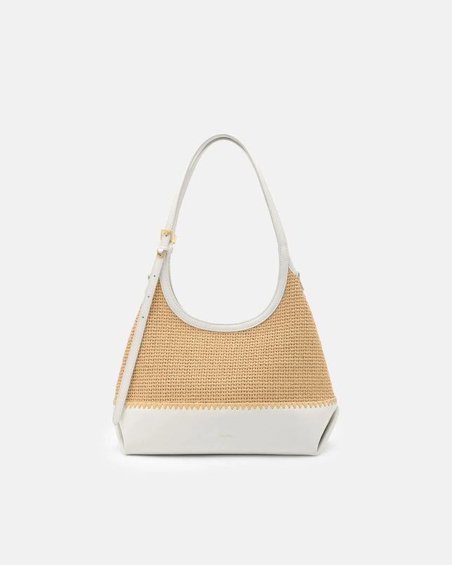 Saskia Raffia Hobo Bag - Natural Raffia
