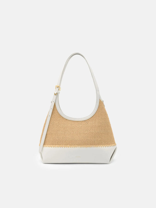 Saskia Raffia Hobo Bag - Natural Raffia
