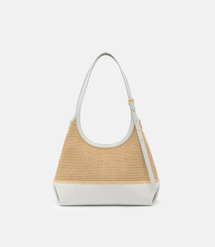 Saskia Raffia Hobo Bag - Natural Raffia