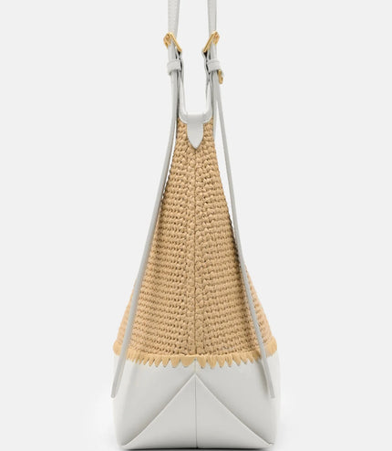 Saskia Raffia Hobo Bag - Natural Raffia