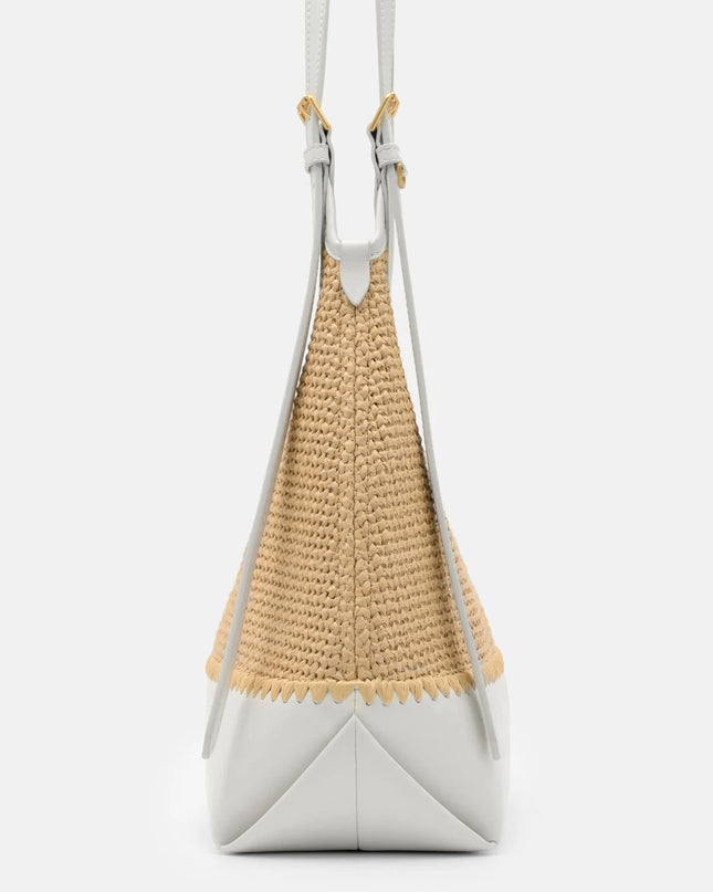 Saskia Raffia Hobo Bag - Natural Raffia