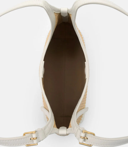 Saskia Raffia Hobo Bag - Natural Raffia