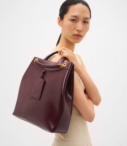 Cassier Tote Bag - Wine Wrinkled
