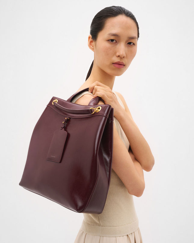 Cassier Tote Bag - Wine Wrinkled