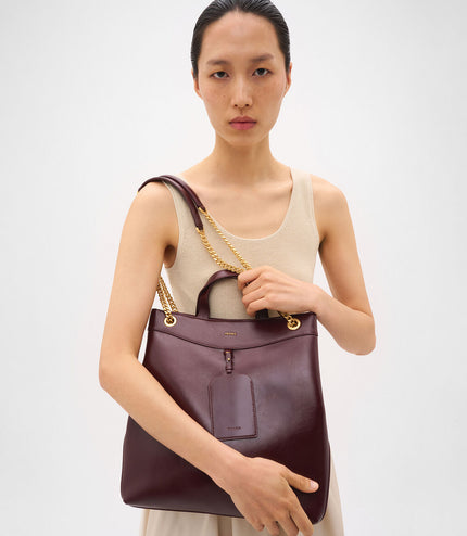 Cassier Tote Bag - Wine Wrinkled