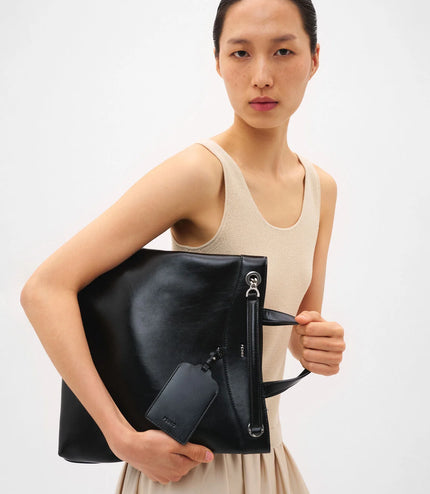 Cassier Tote Bag - Black Wrinkled