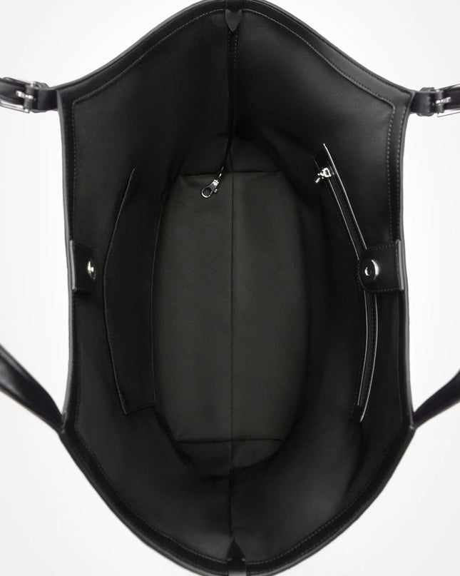 Melka Oversized Tote Bag - Black