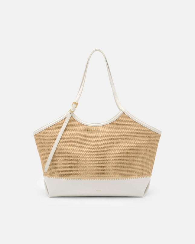 Melka Raffia Oversized Tote Bag - Natural Raffia