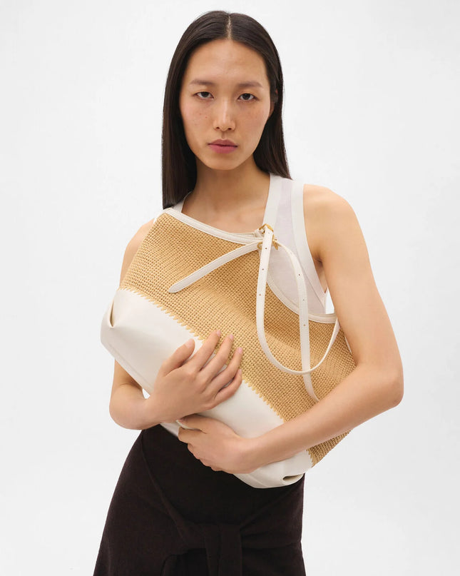 Melka Raffia Oversized Tote Bag - Natural Raffia