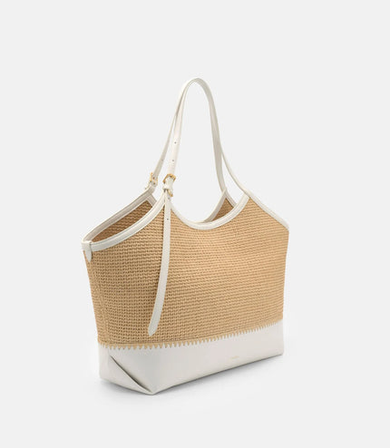 Melka Raffia Oversized Tote Bag - Natural Raffia