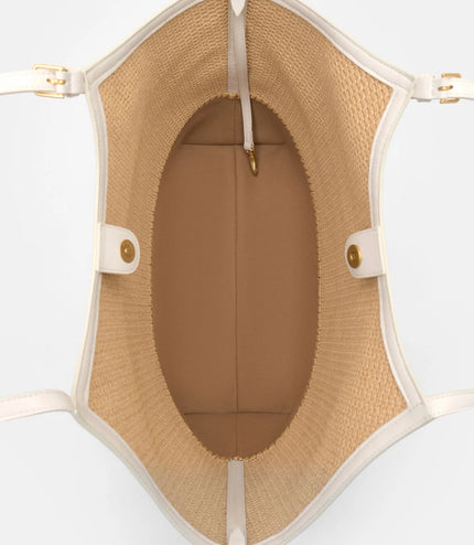 Melka Raffia Oversized Tote Bag - Natural Raffia