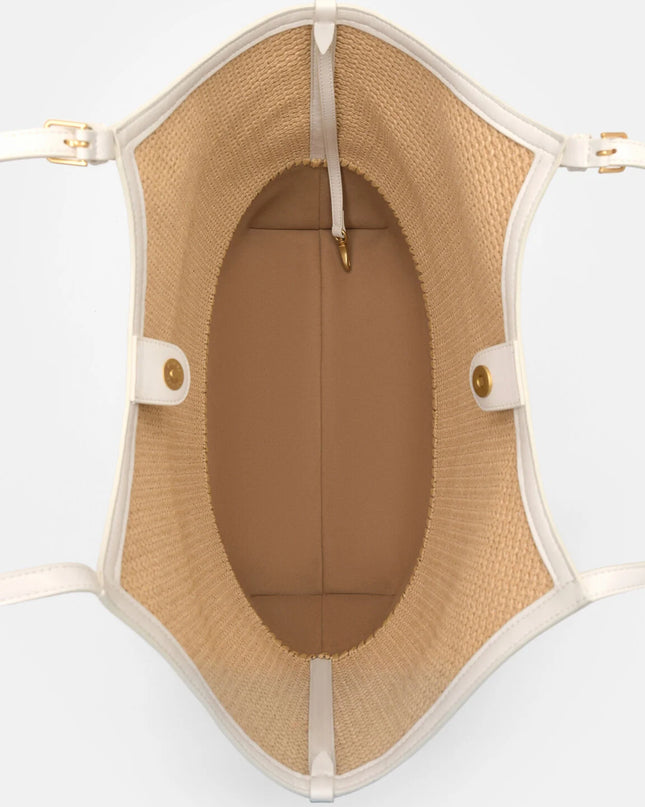 Melka Raffia Oversized Tote Bag - Natural Raffia