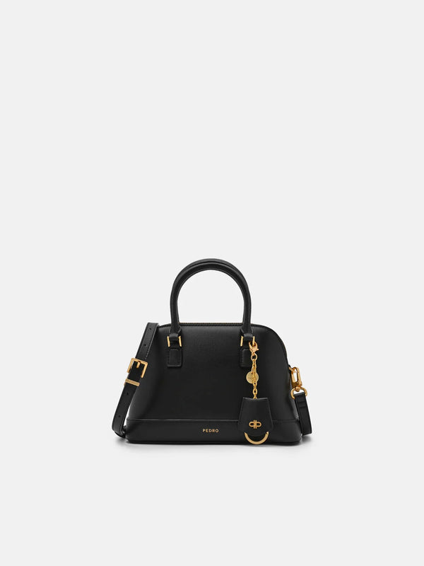 Lucia Leather Handbag - Black