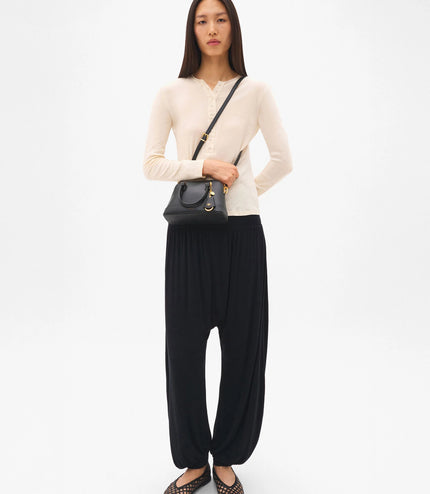 Lucia Leather Handbag - Black