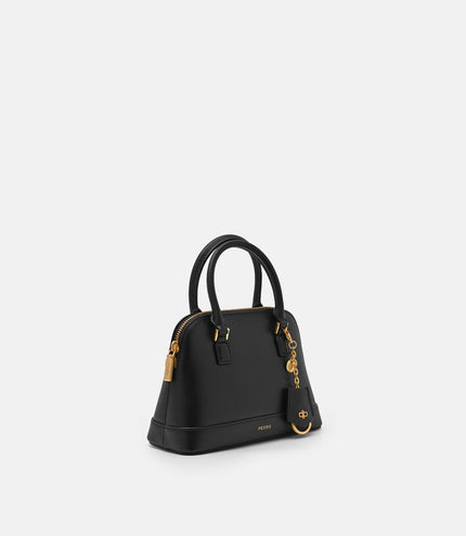 Lucia Leather Handbag - Black