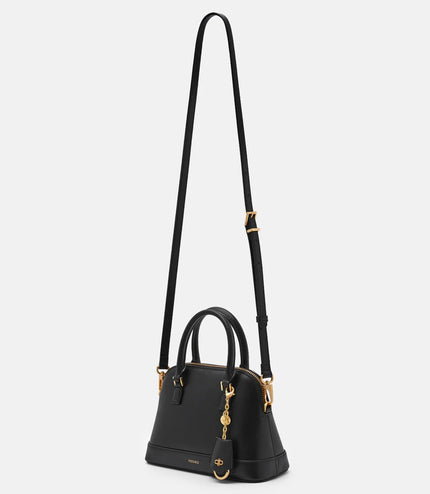 Lucia Leather Handbag - Black