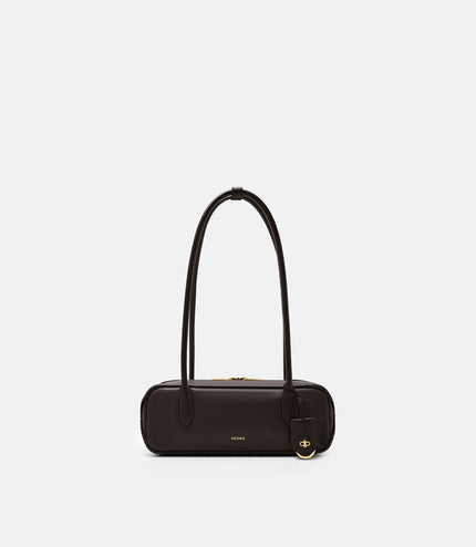 Caddie Leather Bowling Bag - Dark Brown