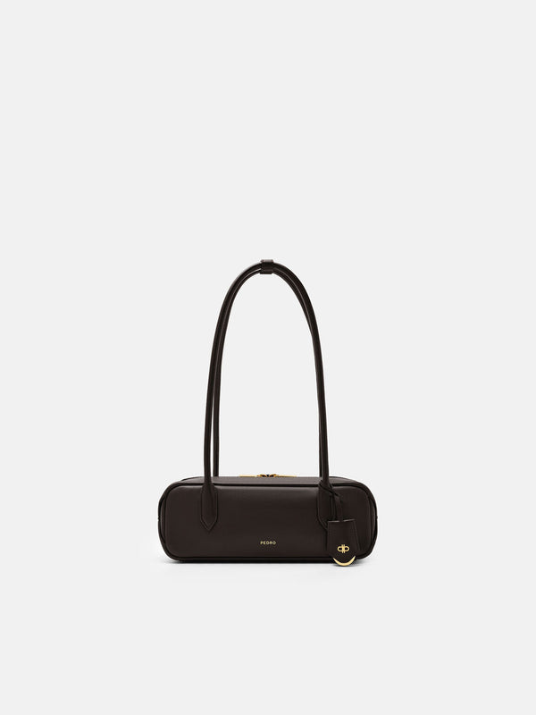 Caddie Leather Bowling Bag - Dark Brown