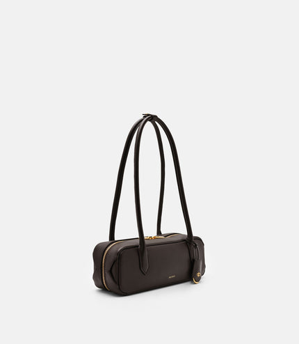 Caddie Leather Bowling Bag - Dark Brown
