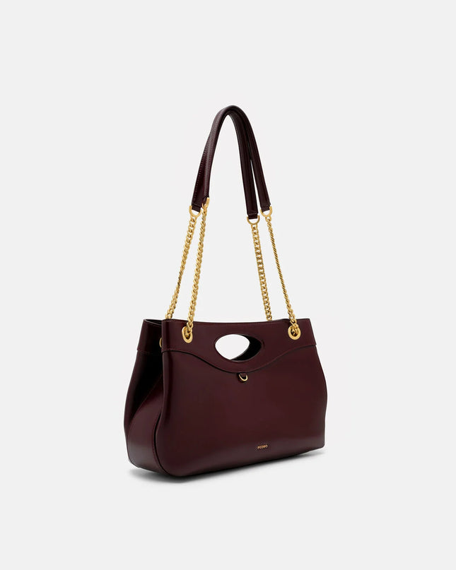 Cassier Shoulder Bag - Wine Wrinkled