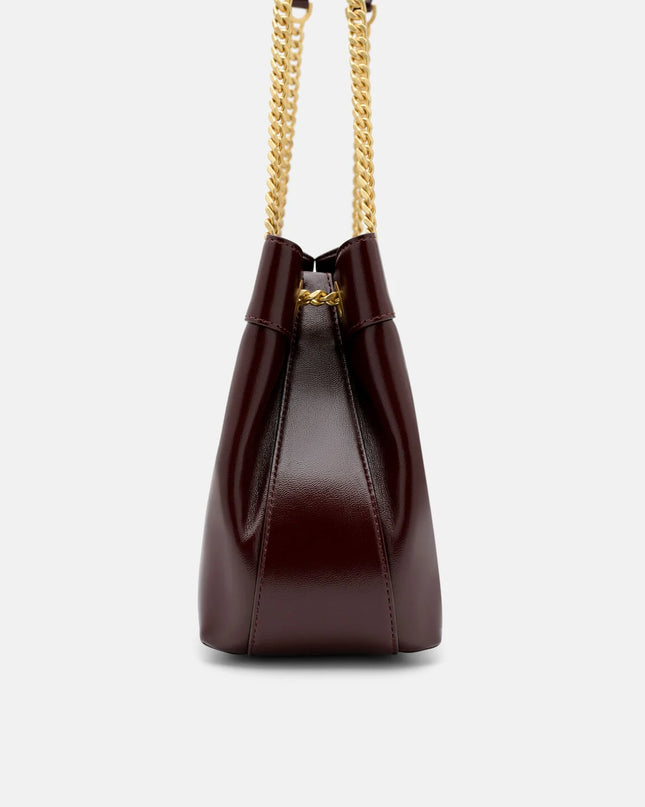Cassier Shoulder Bag - Wine Wrinkled