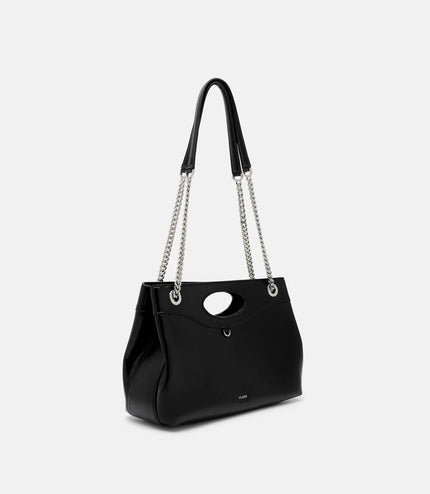 Cassier Shoulder Bag - Black Wrinkled