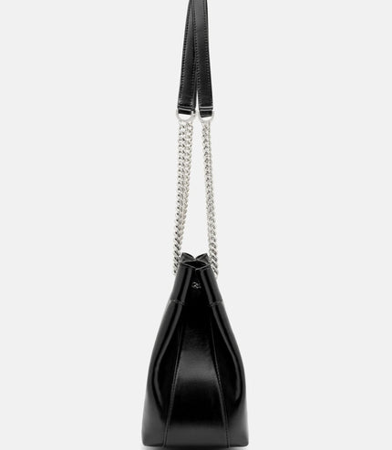 Cassier Shoulder Bag - Black Wrinkled