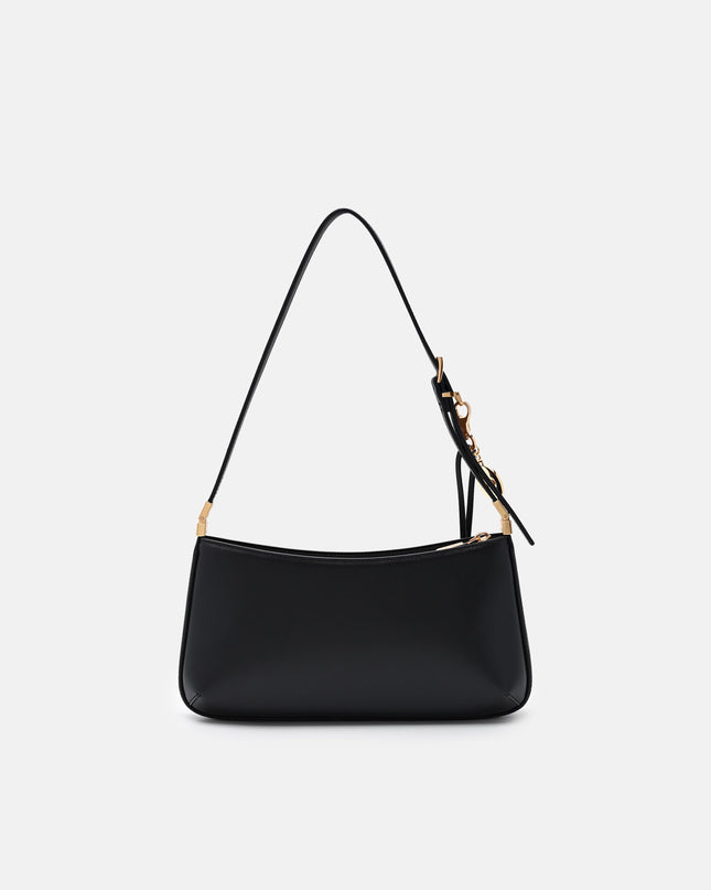 Jatte Leather Charm Shoulder Bag - Black