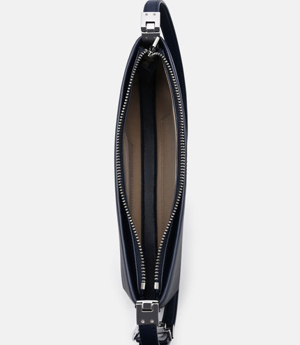 Jatte Leather Charm Shoulder Bag - Navy