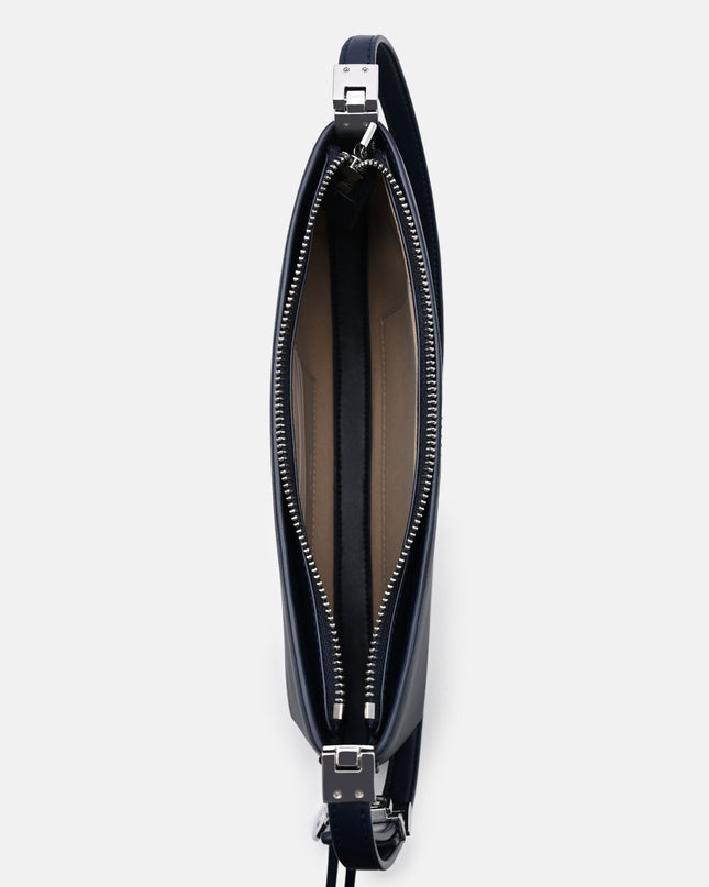 Jatte Leather Charm Shoulder Bag - Navy