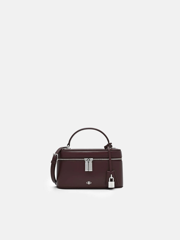Ari Leather Shoulder Bag - Wine