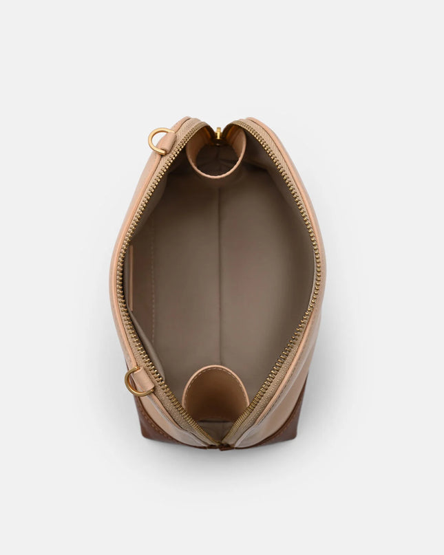Leather Pouch - Nude