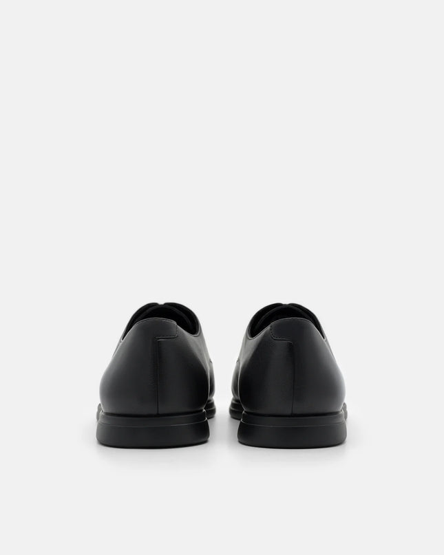 Leather Derby Shoes - Black Burnish