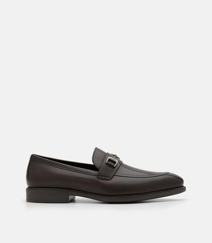 Altitude Lightweight Leather Horsebit Loafers - Dark Brown Burnish