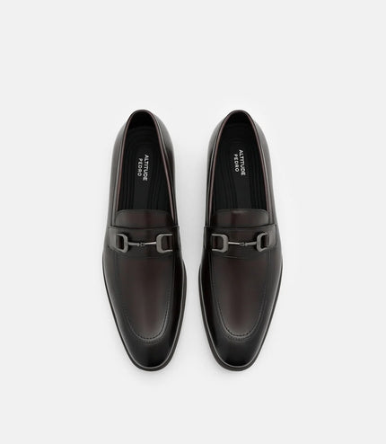 Altitude Lightweight Leather Horsebit Loafers - Dark Brown Burnish