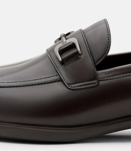 Altitude Lightweight Leather Horsebit Loafers - Dark Brown Burnish