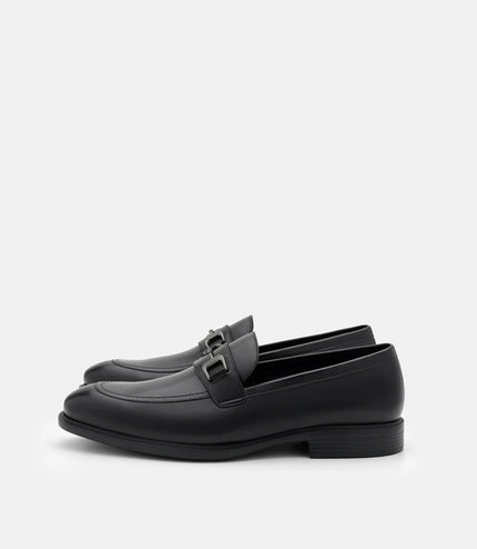 Altitude Lightweight Leather Horsebit Loafers - Black Burnish