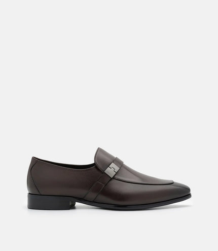 Jatte Leather Loafers - Brown Burnish